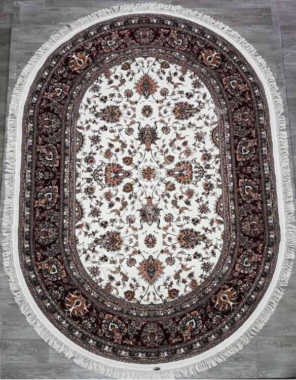 Ковер ABRISHIM 1,5x2,3 35032J CREAM / RED OVAL