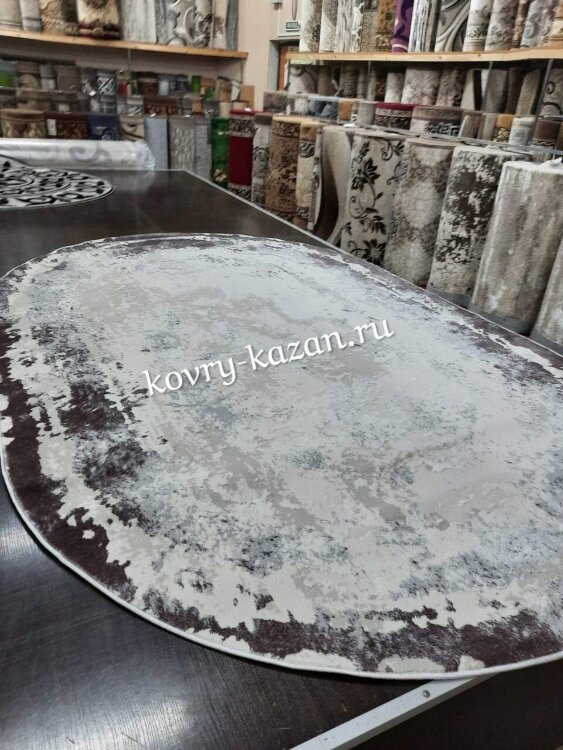 Ковер Rimma Lux  3х4   36897J  L.GREY \ LILA  OVAL