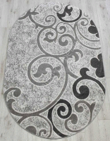 Ковер FRESCO 1,6х3 36664X SILVER / SILVER OVAL
