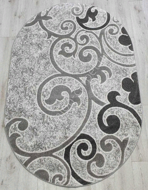 Ковер FRESCO 1,6х3 36664X SILVER / SILVER OVAL