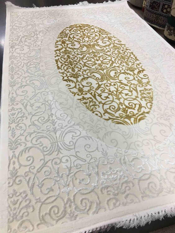 Ковер Nazende 2х2,9 1729H WHITE / GOLD STAN