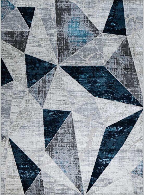 Ковер Kleopatra  2х2,9  37515A BLUE FLS \ L.GREY STAN