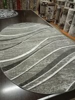 Ковер FRESCO 1,6x3 36665X SILVER / SILVER OVAL