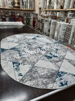 Ковер ANTIK  2х3  5577A  S.L.GREY \ P.TURQUOISE  OVAL