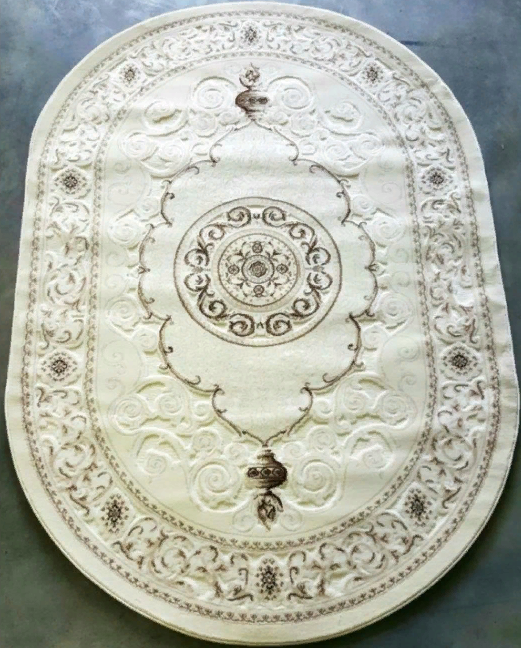 Ковер EFES 1,6х2,3 2595OA CREAM / BROWN OVAL