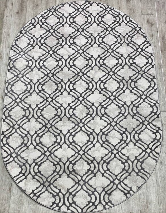 Ковер RIMMA 1,5x2,3 36901J GREY / GREY OVAL