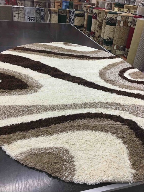 Ковер SHAGGY XXX 2х3 36268X WHITE / BEIGE OVAL