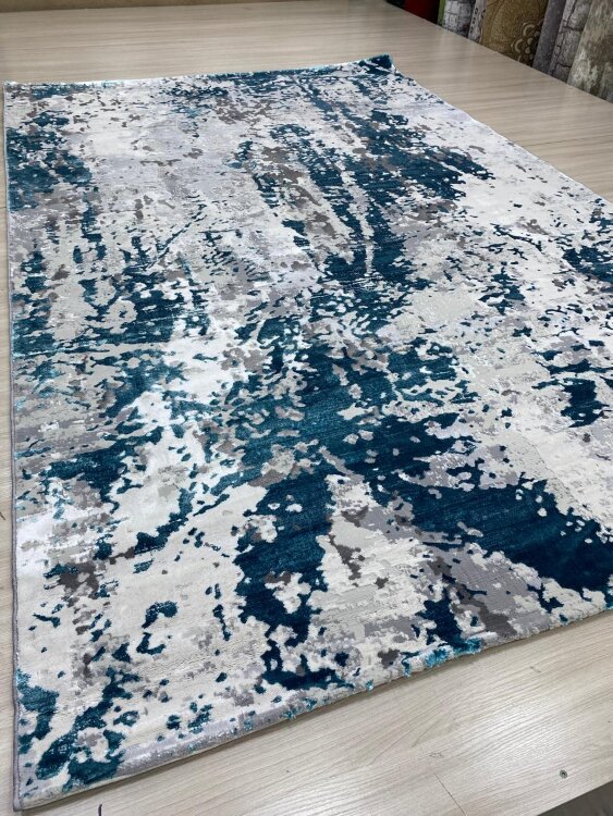 Ковер ANTIK 3х4   5575A  S.L.GREY \ P.TURQUOISE STAN
