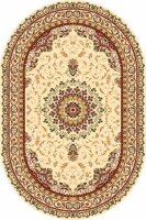 Ковер IZMIR 3х4 d027 CREAM-RED OVAL