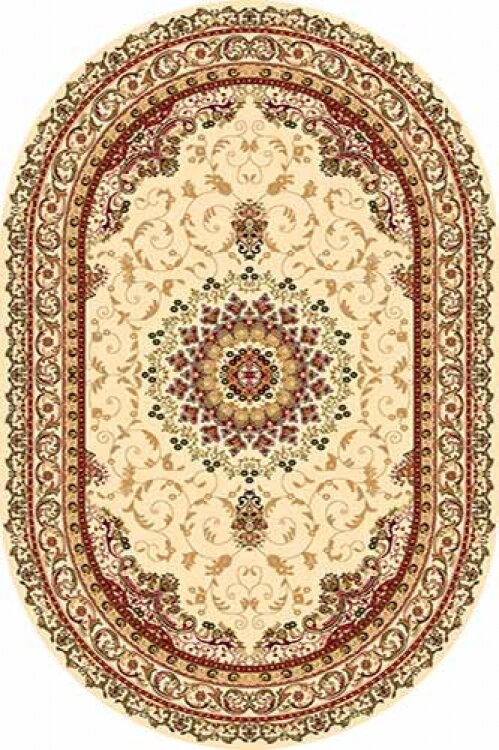 Ковер IZMIR 3х4 d027 CREAM-RED OVAL