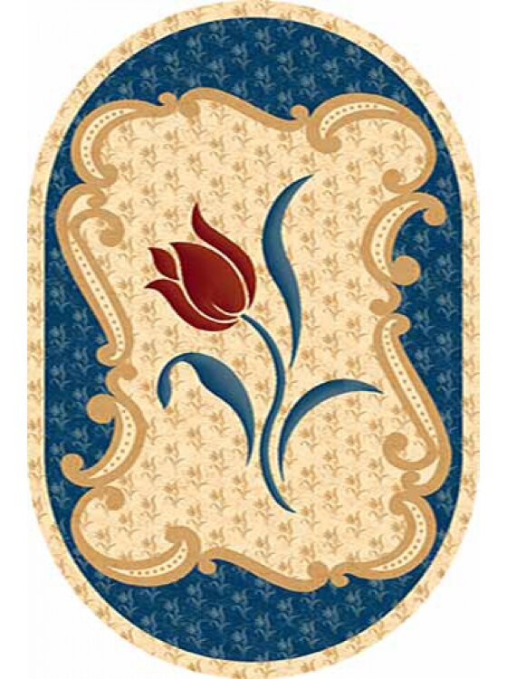 Ковер  Kamea  2х4 5272  NAVY OVAL