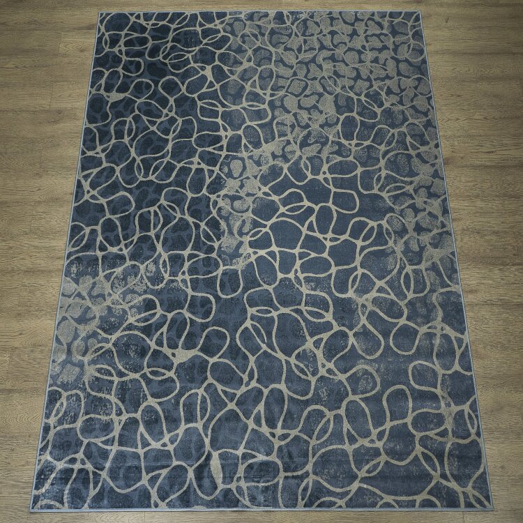 Ковер Isphahan 0,8x1,5 84406 Blue Grey/L.Blue Прямой