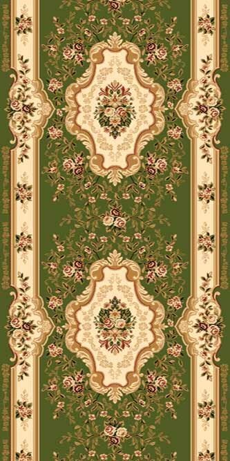 Дорожка Valencia deluxe 1 м D017 GREEN