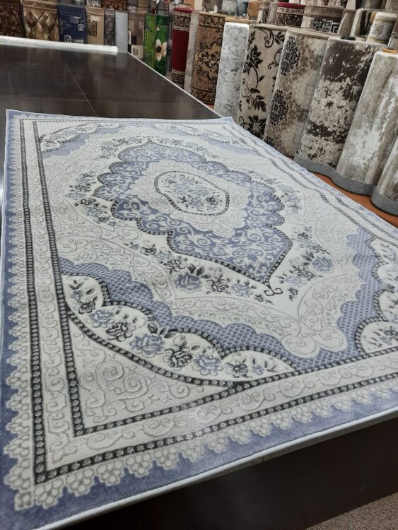 Ковер Rimma Lux 1,5х2,3  36888J CREAM \ BLUE STAN