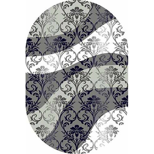 Ковер MEGA CARVING 2х3 d268 GRAY OVAL