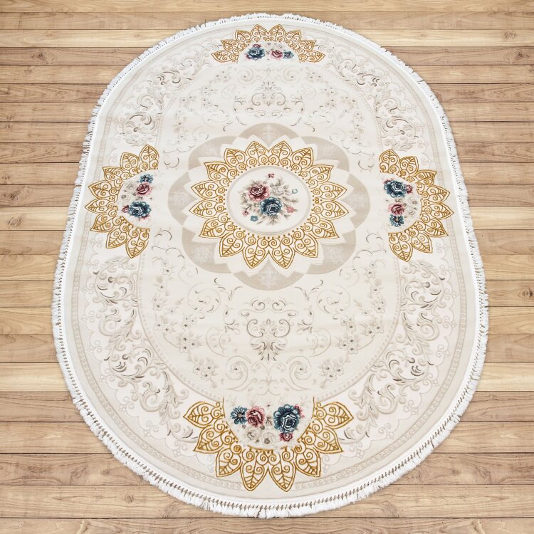 Ковер BLENDA 2x2,9 06298A WHITE OVAL