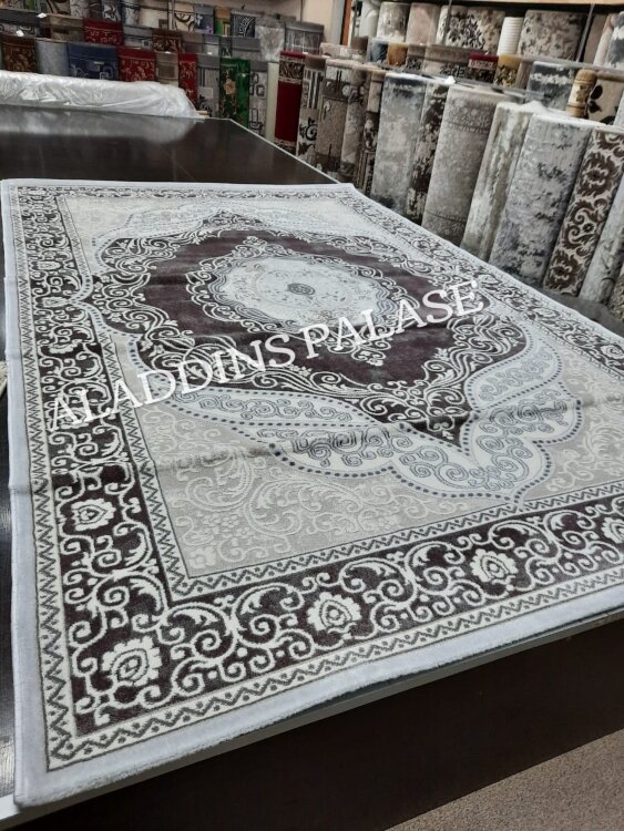 Ковер Rimma Lux 2х3  36868J  L.GREY \ LILA STAN