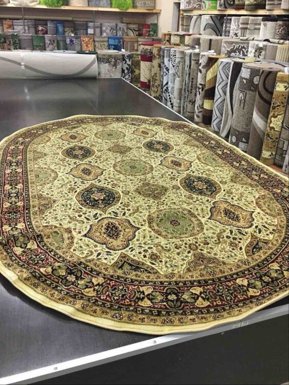 Ковер IZMIR 2x4 d101 CREAM OVAL