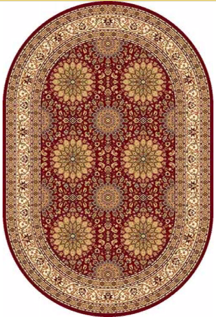 Ковер IZMIR 1,5x4 d132 RED OVAL