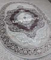 Ковер Rimma Lux 0,8х1,5  36868J  L.GREY \ LILA  OVAL