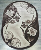Ковер MEGA CARVING 3х4 0455A V.KREM/V.KAHVE OVAL