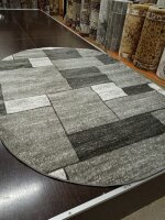 Ковер FRESCO 1,6х2,3 36663X SILVER \ SILVER OVAL