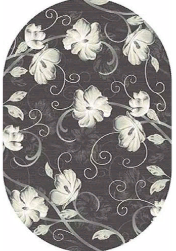 Ковер MEGA CARVING 2x4 1059 GRAY OVAL