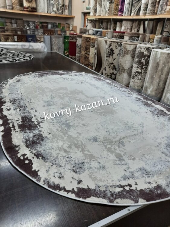 Ковер Rimma Lux 2х4 36897J  L.GREY \ LILA OVAL