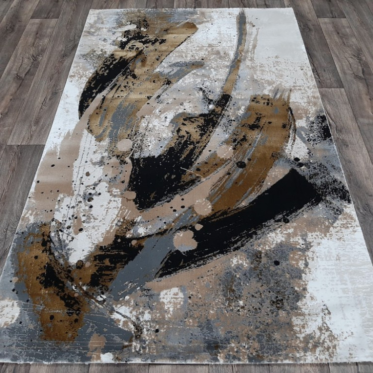 Ковер ILLUSION 0,8х1,5   25298A  BROWNN-GREY STAN