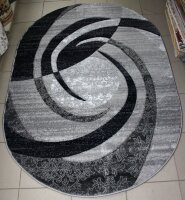 Ковер MEGA CARVING 2x3 d264 GRAY OVAL