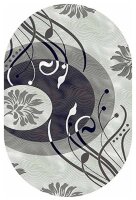 Ковер MEGA CARVING  2,5х4  4780 GRAY OVAL