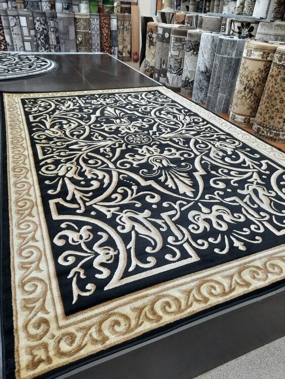 Ковер IZMIR 2х3  D718 BLACK-BEIGE STAN