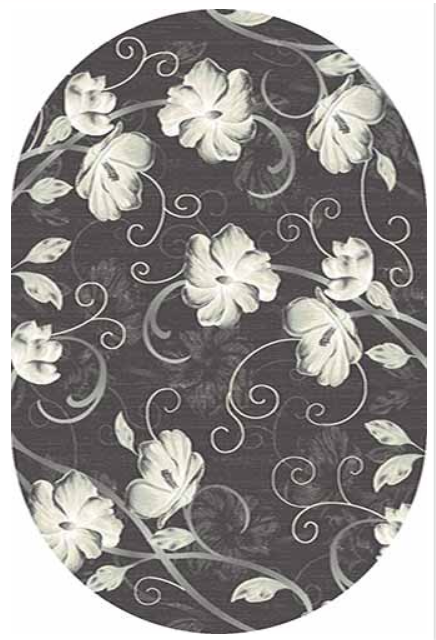 Ковер MEGA CARVING 2х3 1059 GRAY OVAL
