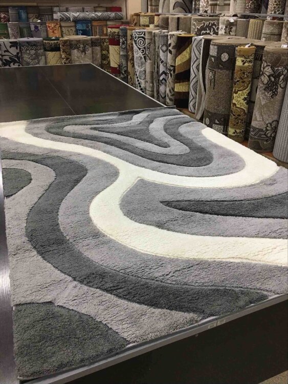 Ковер Messi 1,6х2,3 05495A WHITE  L.GREY STAN
