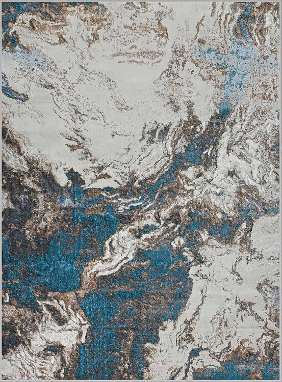 Ковер Eliza 2х2,9   38508A  BLUE FLS \ CREAM FLS STAN