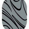 Ковер VISION DELUXE 2х4 v804 GRAY OVAL