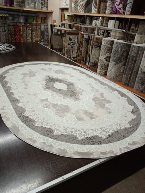 Ковер VELVET  1,6х2,3  27070A GREY OVAL