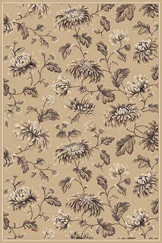 Ковер Valencia deluxe 1,5х3 d253 BEIGE / BROWN STAN