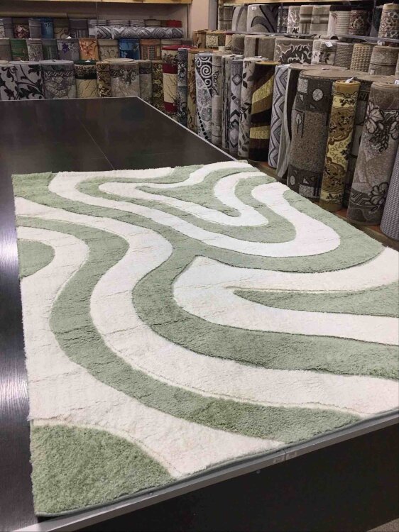 Ковер Messi 1,6х2,3 05495A WHITE GREEN STAN