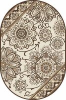 Ковер Valencia deluxe 2х3 d249 CREAM-BROWN OVAL