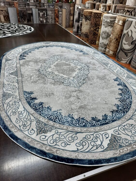 Ковер VELVET 1,6х3  27069A  NAVY OVAL