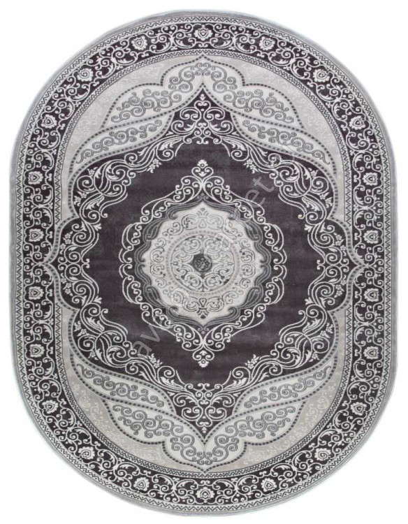 Ковер Rimma Lux 3х4  36868J L.GREY \ LILA OVAL
