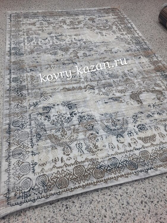 Ковер Bella 2х2,9  D008A CREAM \ BLUE STAN
