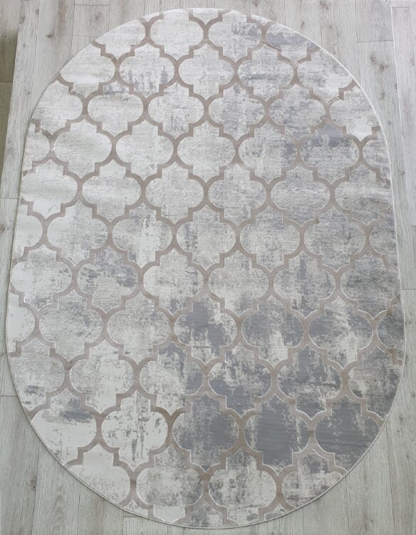 Ковер AMATIS 2x2,9 36557A L.BEIGE / L.BEIGE OVAL