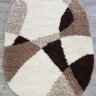 Ковер Shaggy Xxx 2х3 36264X WHITE \ BEIGE	OVAL