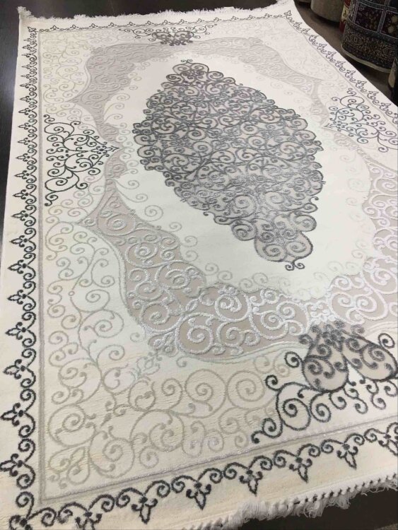 Ковер Nazende 1,4х2,2 3022A WHITE / GRAY STAN