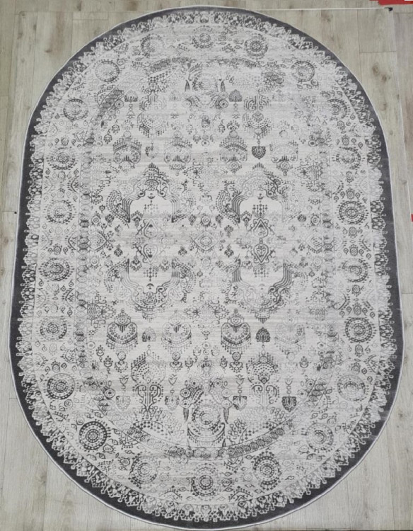 Ковер  Rimma Lux 0,6х1,1  36903A  CREAM \ GREY OVAL
