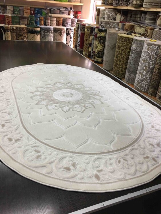 Ковер EFES 2х2,9 2498OA CREAM / CREAM OVAL