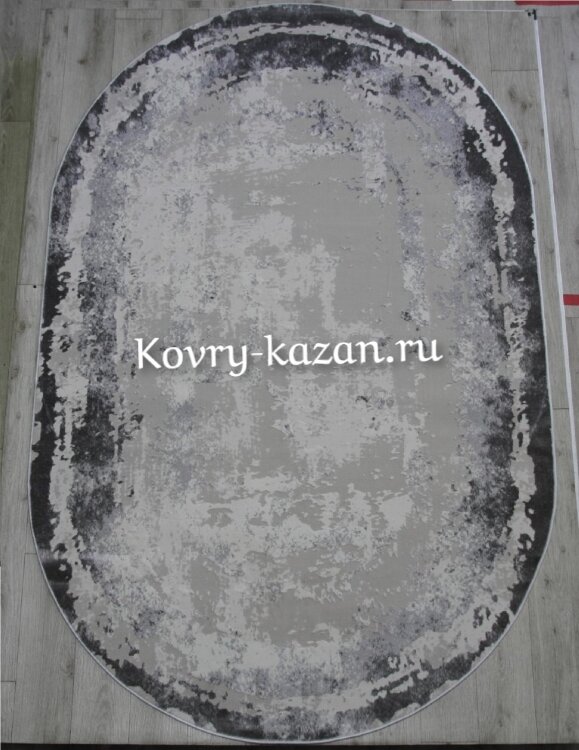 Ковер Rimma Lux 2,4х3,4 36897J L.GREY \ GREY OVAL
