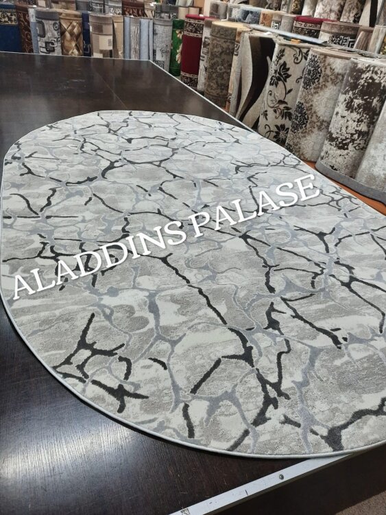 Ковер Rimma Lux  0,8х1,5  36892J  CREAM \ GREY OVAL